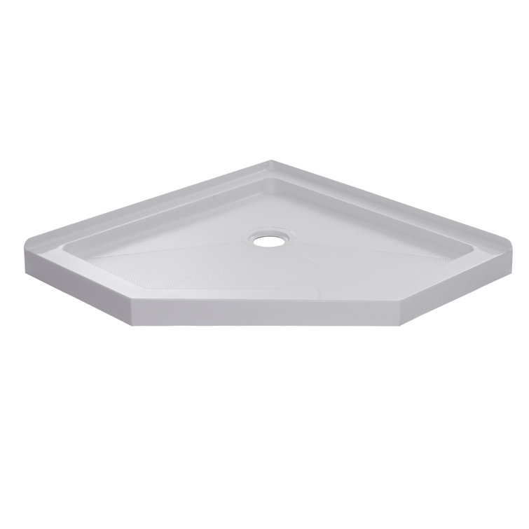 38'' White Acrylic Neo-Angle Shower Base