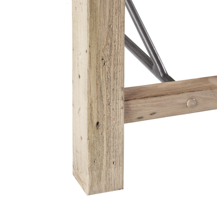 Natural Acacia Wood Dining Bench with Chunky Legs