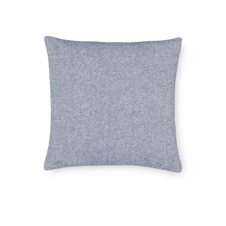 Navy Cotton Basket Weave Square Pillow 22" x 22"