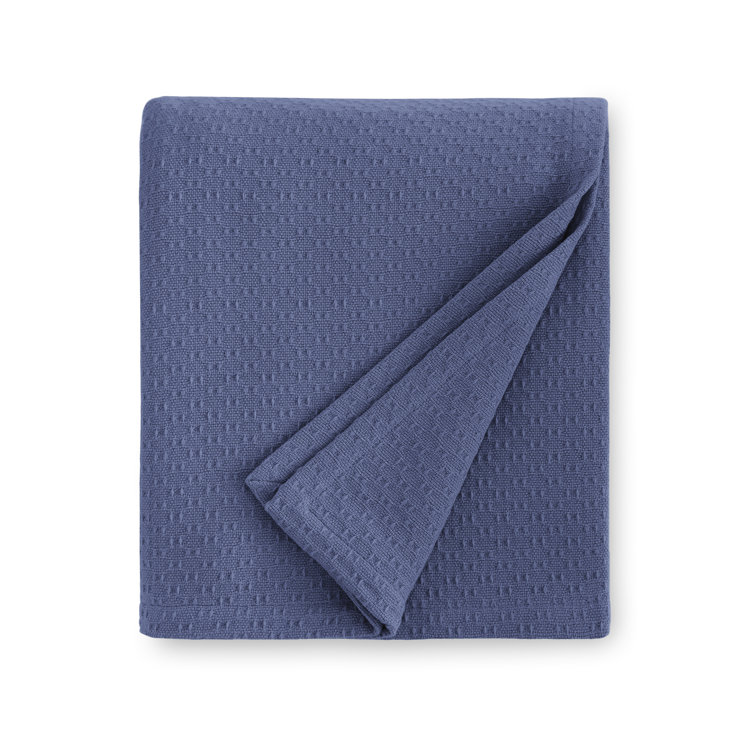 Portuguese Breeze Full-Size Solid Cotton Blanket