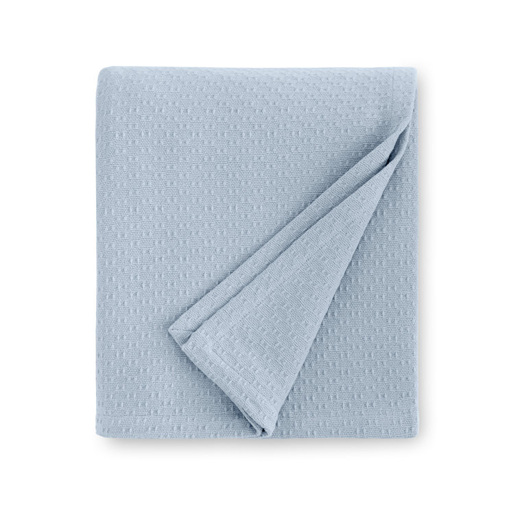 Portuguese Breeze Full-Size Solid Cotton Blanket