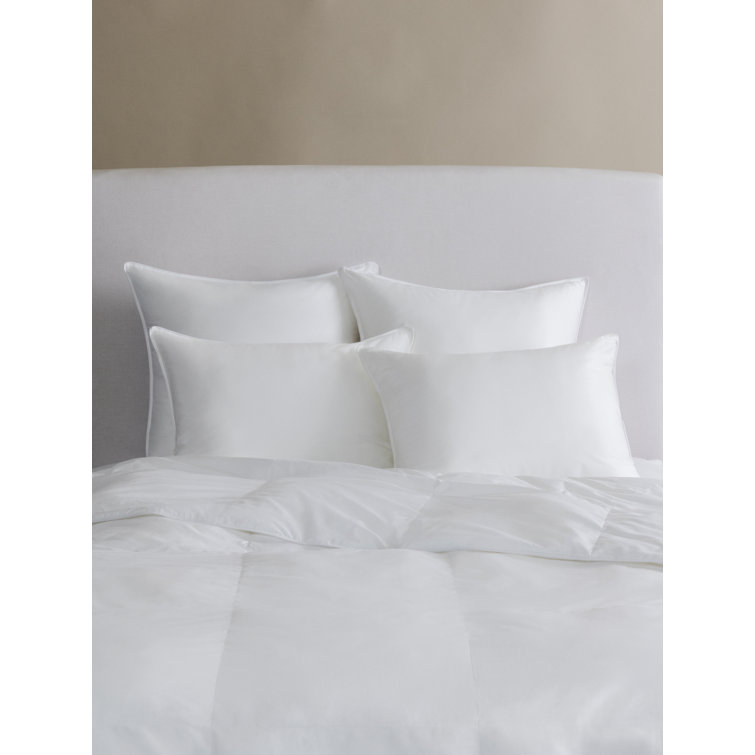 King White Cotton Sateen Down Alternative Comforter