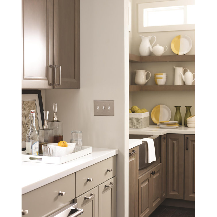 Satin Nickel 8-Inch Mulholland Cabinet Drawer Pull