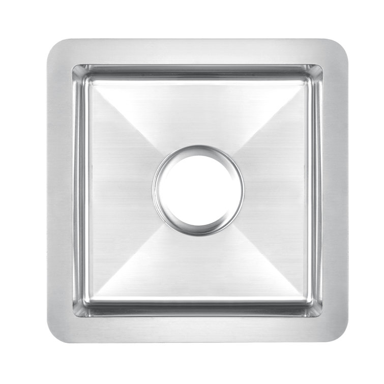 Rena 14.5'' Square Stainless Steel Undermount Kitchen Sink