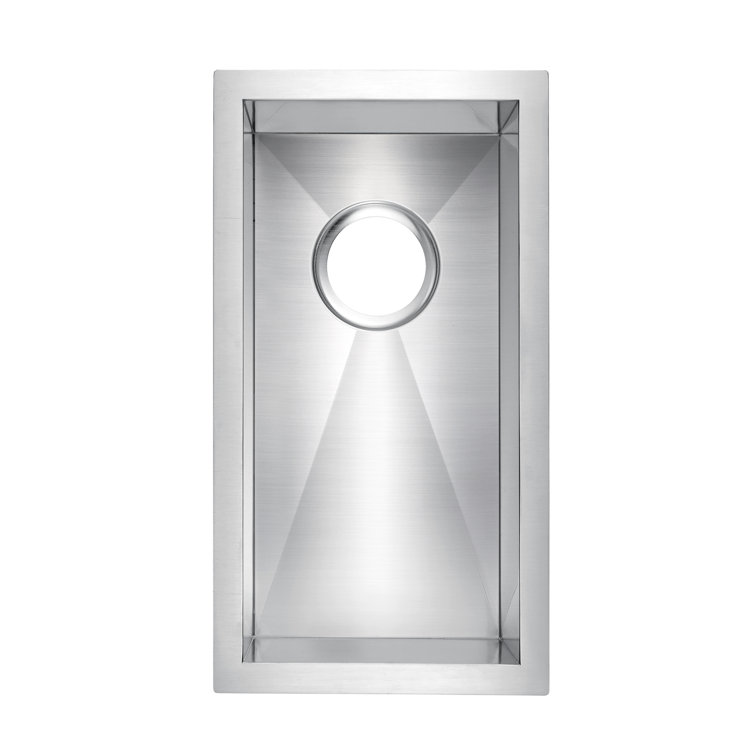 Ophelia 15'' Stainless Steel Undermount Single Bowl Kitchen Sink