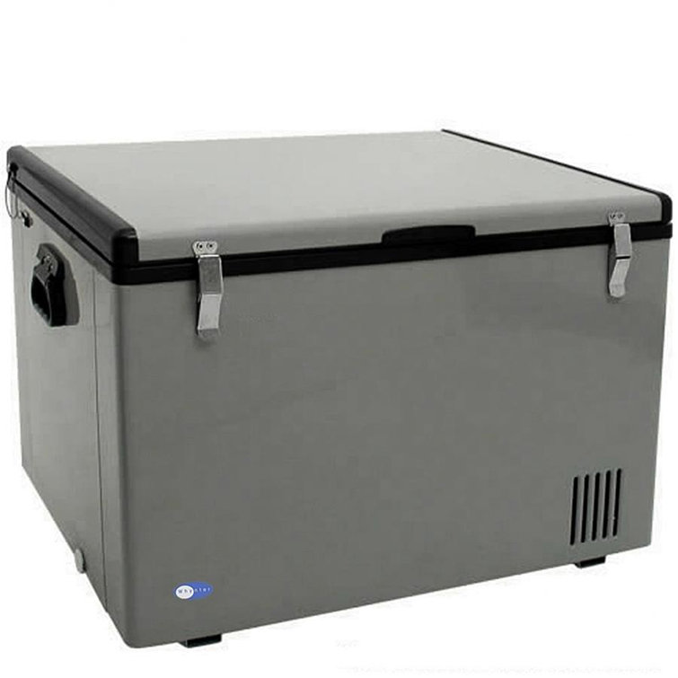 Gray 45 Quart Portable Refrigerator and Freezer Chest