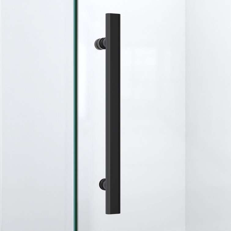 Prism Lux 40" Frameless Neo-Angle Hinged Shower Enclosure