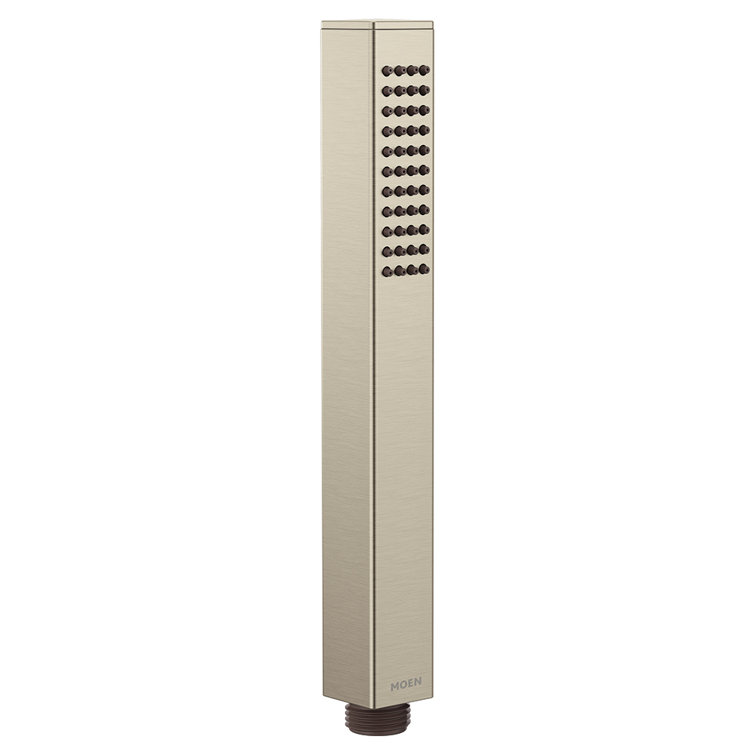 Polished Nickel Square Multi-Head Handheld Shower