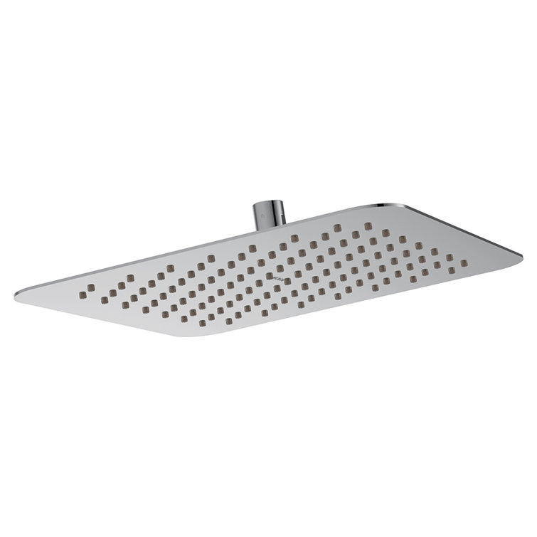 Chrome 12-Inch Square Wall Mounted Rain Shower Head