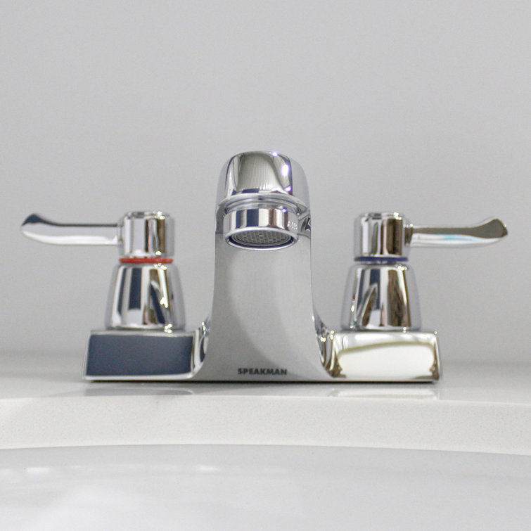 Commander Polished Chrome 2-Handle Low-Arc Bathroom Faucet
