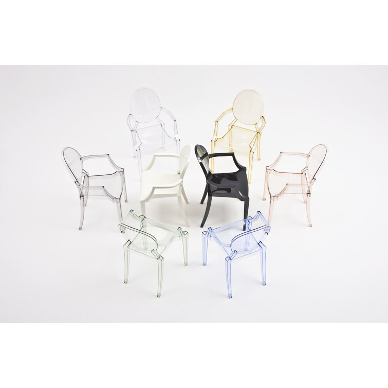 Crystal Clear Polycarbonate Dining Armchair