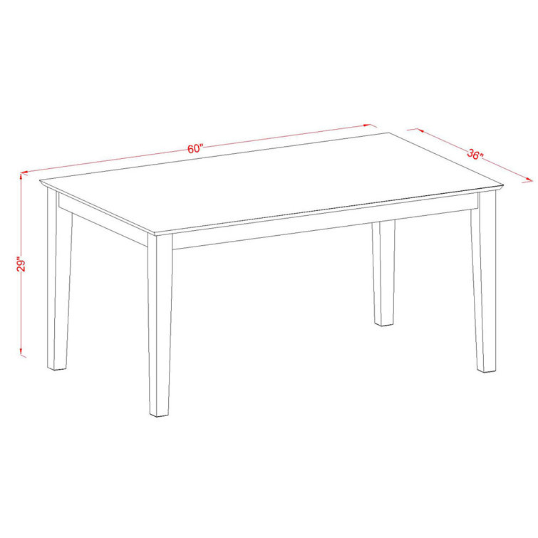 Mahogany Rectangular Dining Table with Dahlia Upholstered Chairs