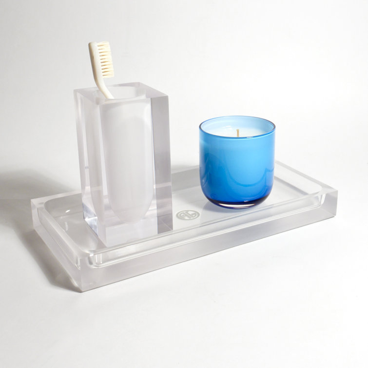 Clear Acrylic Freestanding Hollywood Tray