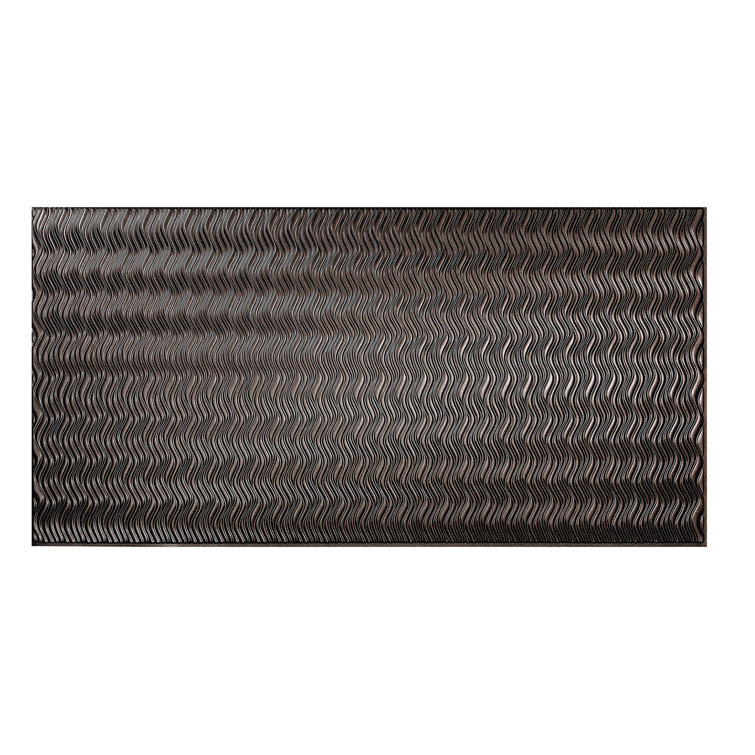 Smoked Pewter Textured Vinyl 4' x 8' Wall Panel