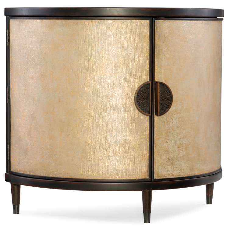 Melange 42" Beige and Brown Wood Accent Chest