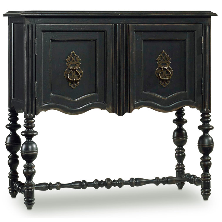Traditional Black 36'' Accent Cabinet with Adjustable Shelf