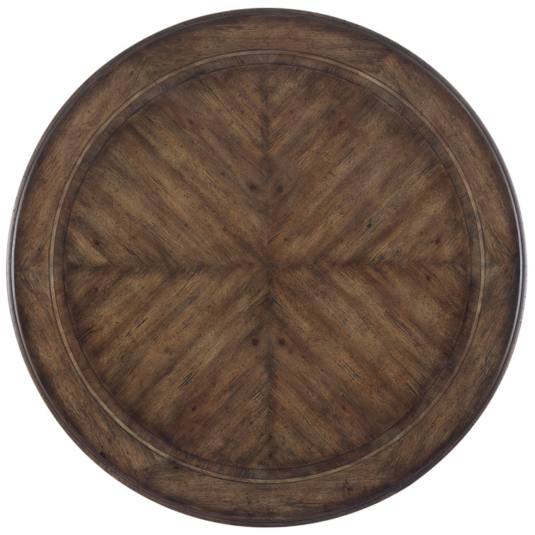 Traditional Reclaimed Wood 72" Round Dining Table in Brown