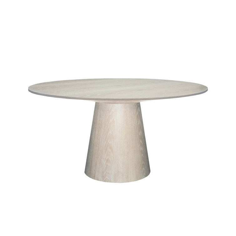 Hamilton Classic French Country Cerused Oak Round Dining Table