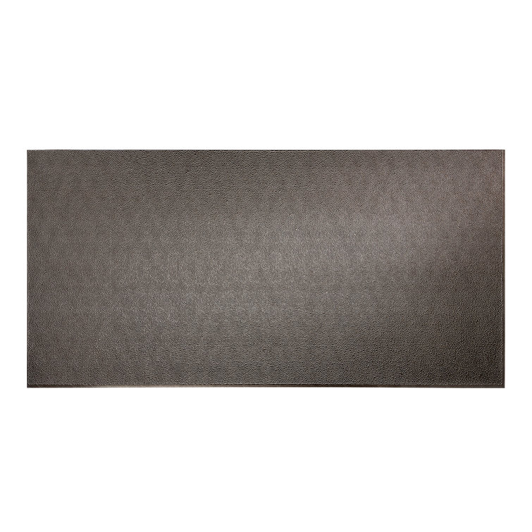Smoked Pewter Hammered Decorative Vinyl 4' x 8' Wall Panel