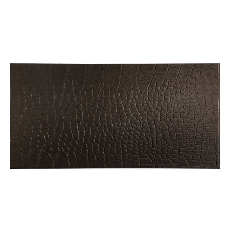 Smoked Pewter Decorative Vinyl 96" x 48" Wall Panel