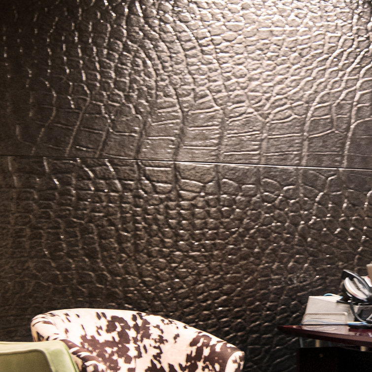 Smoked Pewter Decorative Vinyl 96" x 48" Wall Panel