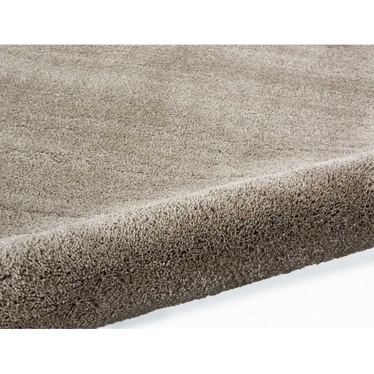 Silver Synthetic Rectangle Shag Area Rug 5'3" x 7'5"