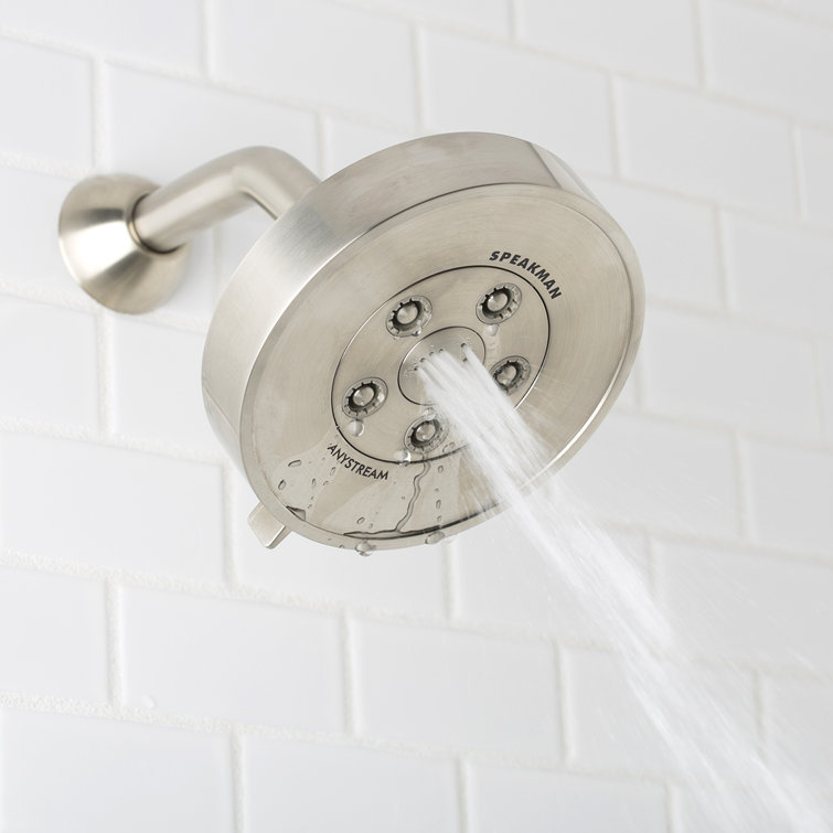 Brushed Nickel Multi-Function Wall Mounted Shower Head