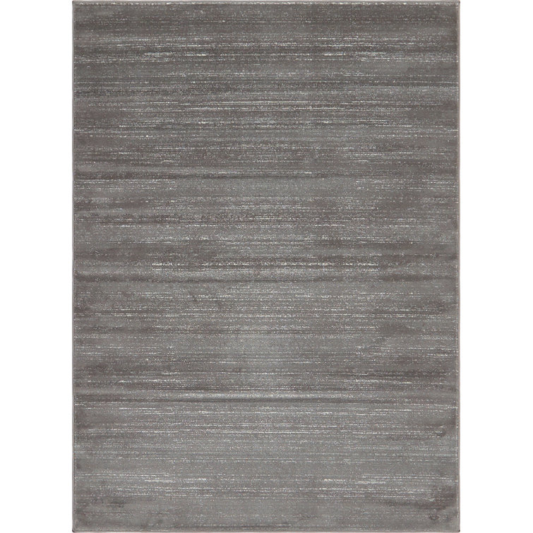 Uptown Classic Gray 9' x 12' Easy-Care Synthetic Rug