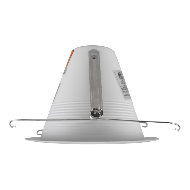 White Aluminum Wet-Location Rated Recessed Light Trim