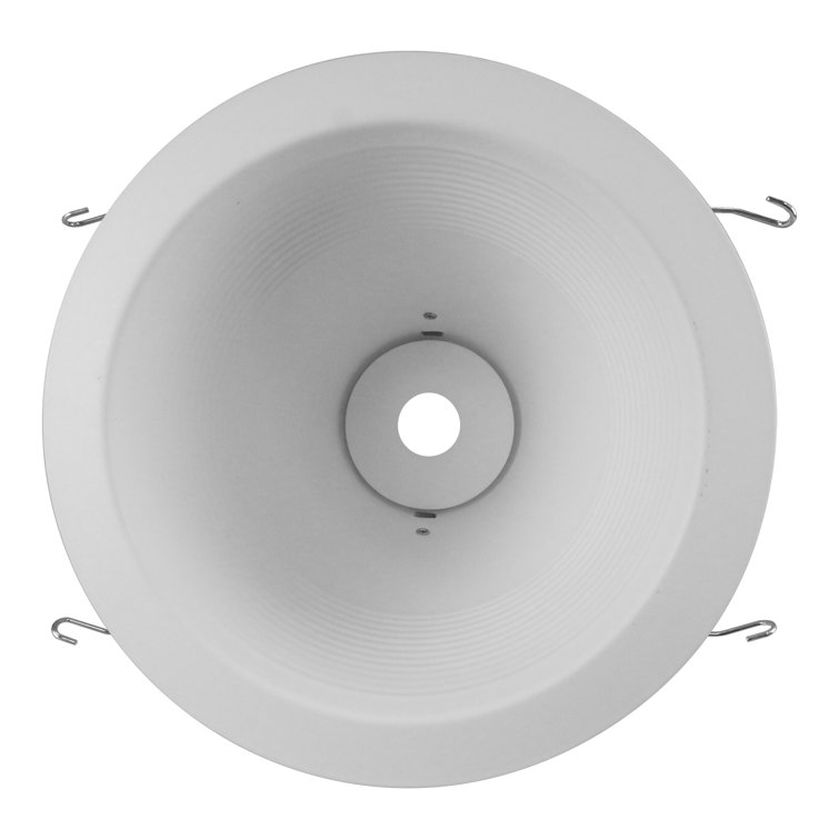 White Aluminum Wet-Location Rated Recessed Light Trim