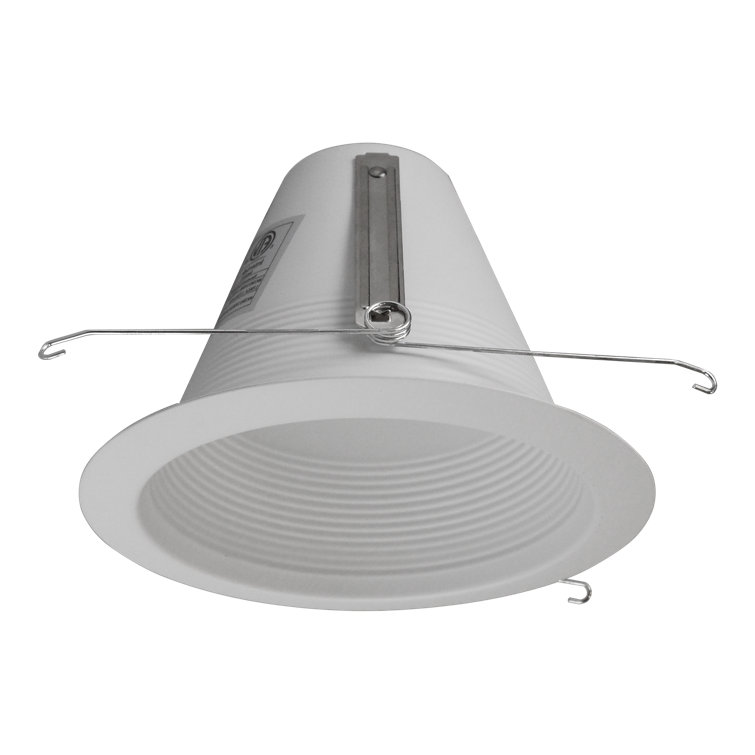 White Aluminum Wet-Location Rated Recessed Light Trim