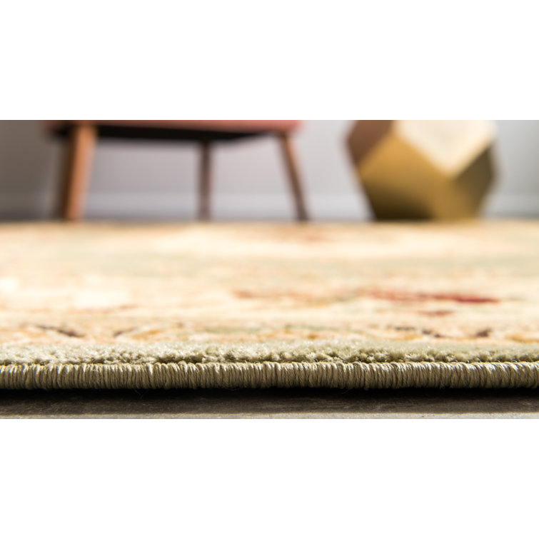 Aracelia Multicolor Synthetic Floral Rectangle Rug