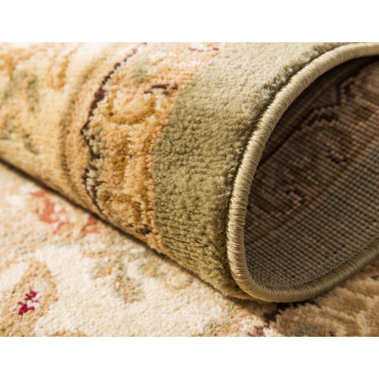 Aracelia Multicolor Synthetic Floral Rectangle Rug