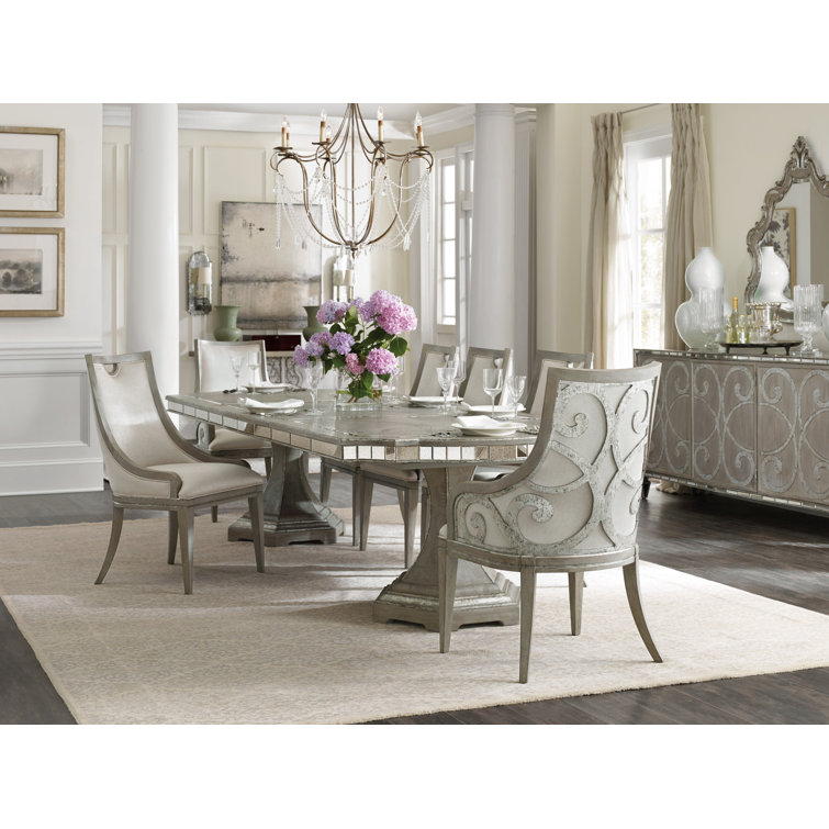 Sanctuary Reclaimed Wood Extendable Dining Table in Beige