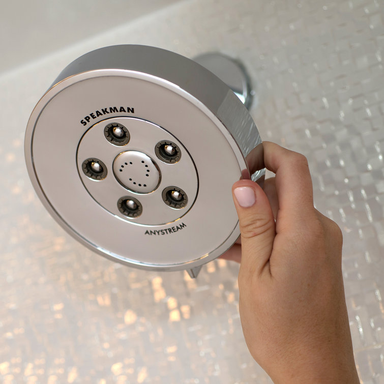 Neo Polished Chrome Multi Function Wall Mounted Shower Head