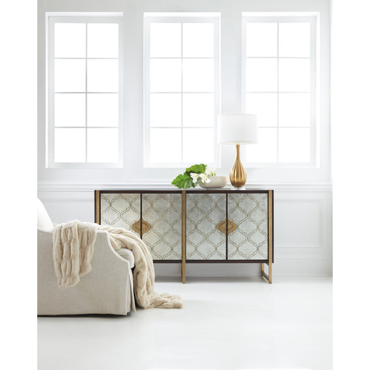 Melange 70'' Brown and Gold Traditional Sideboard