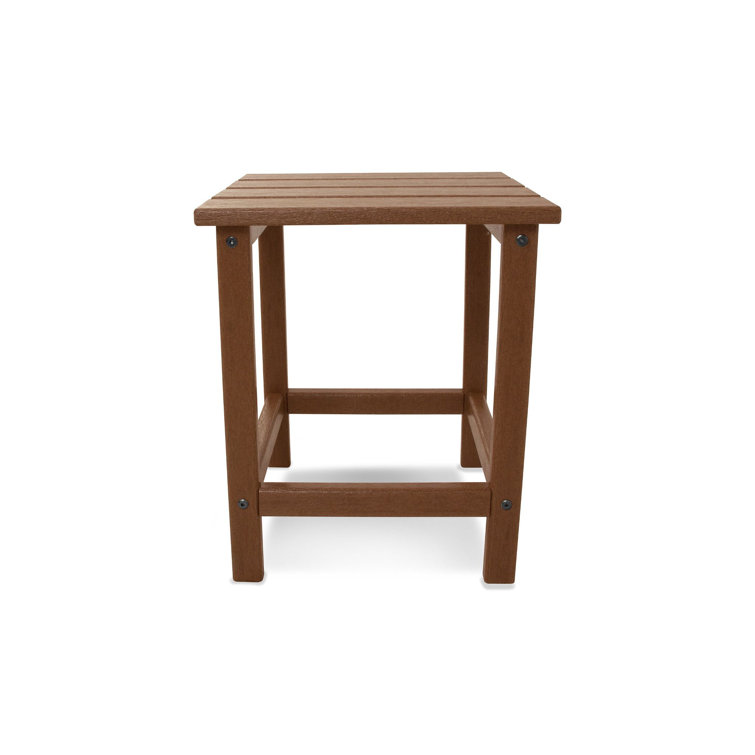 South Beach 18" Teak Polywood Outdoor Side Table