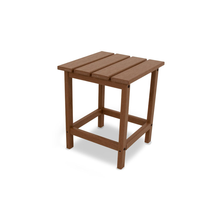 South Beach 18" Teak Polywood Outdoor Side Table