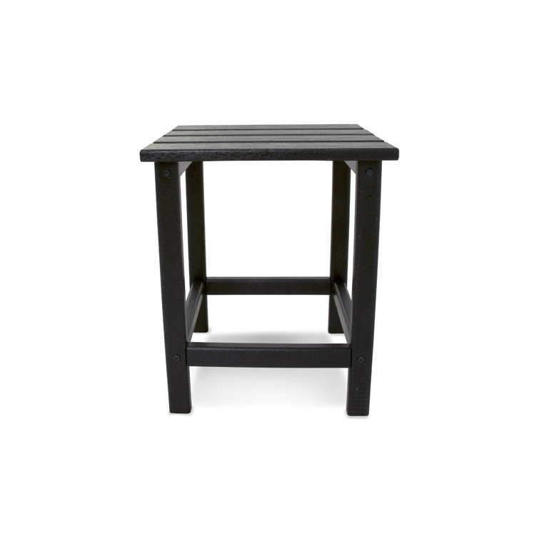 Black Recycled Plastic 26-Inch Counter Side Table