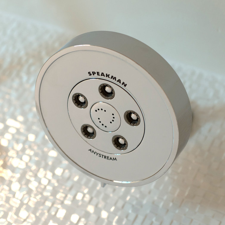 Neo Polished Chrome Multi Function Wall Mounted Shower Head