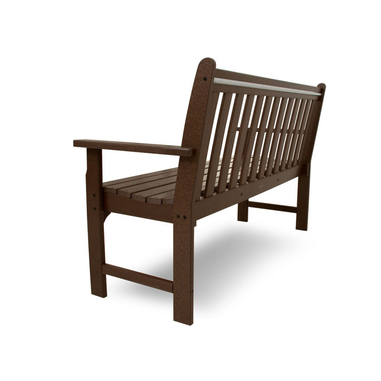 Mahogany 60" Recycled Plastic Outdoor Patio Bench