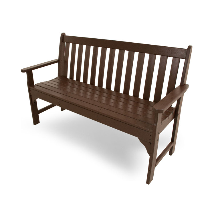 Mahogany 60" Recycled Plastic Outdoor Patio Bench