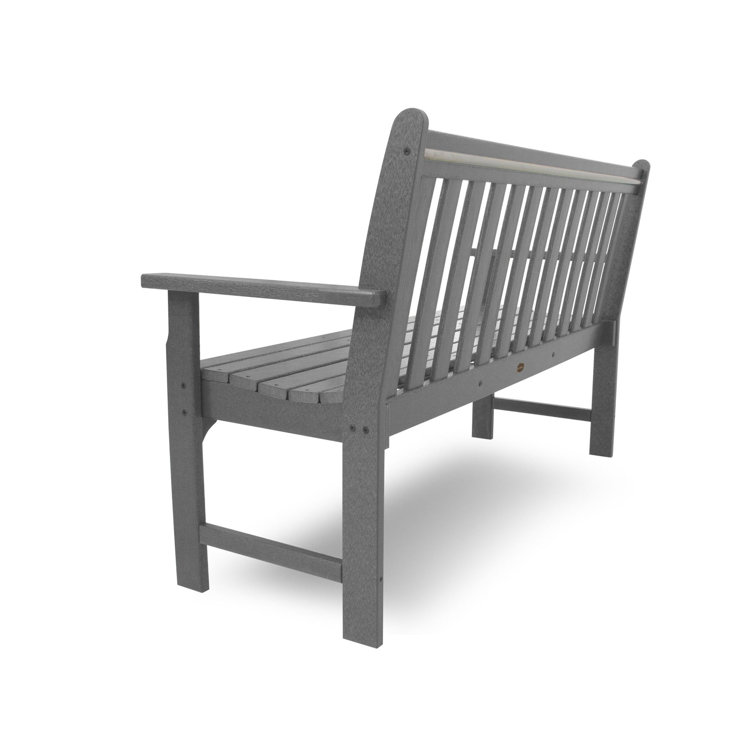 Slate Gray 48" Recycled Plastic Patio Bench