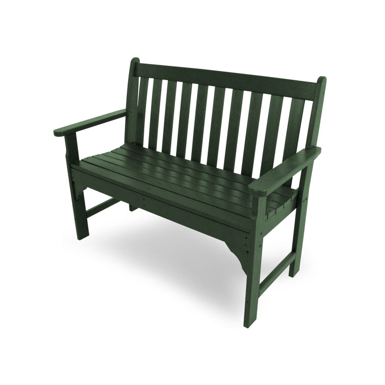 Green Recycled Plastic 48" Garden Bench