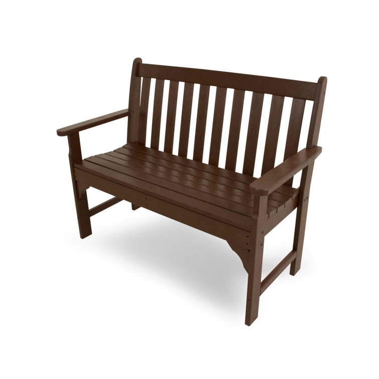 Mahogany 48" Recycled Plastic Outdoor Patio Bench