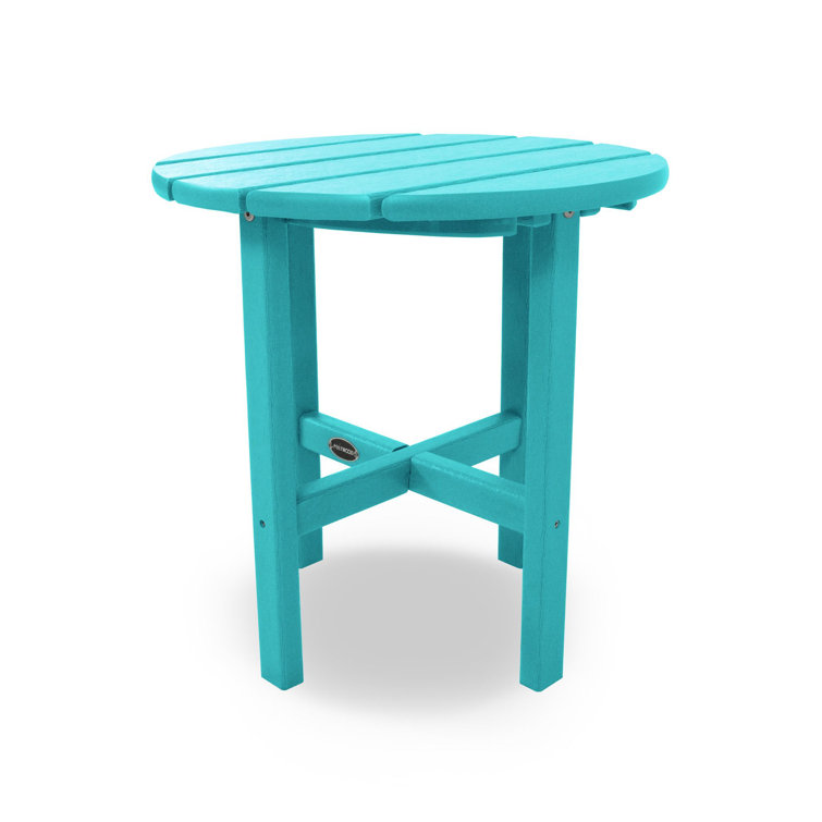 Aruba Green 18" Round Outdoor Side Table