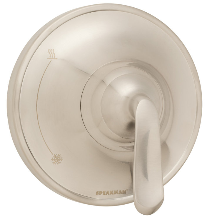 Brushed Nickel Lever Pressure Balance Valve and Trim