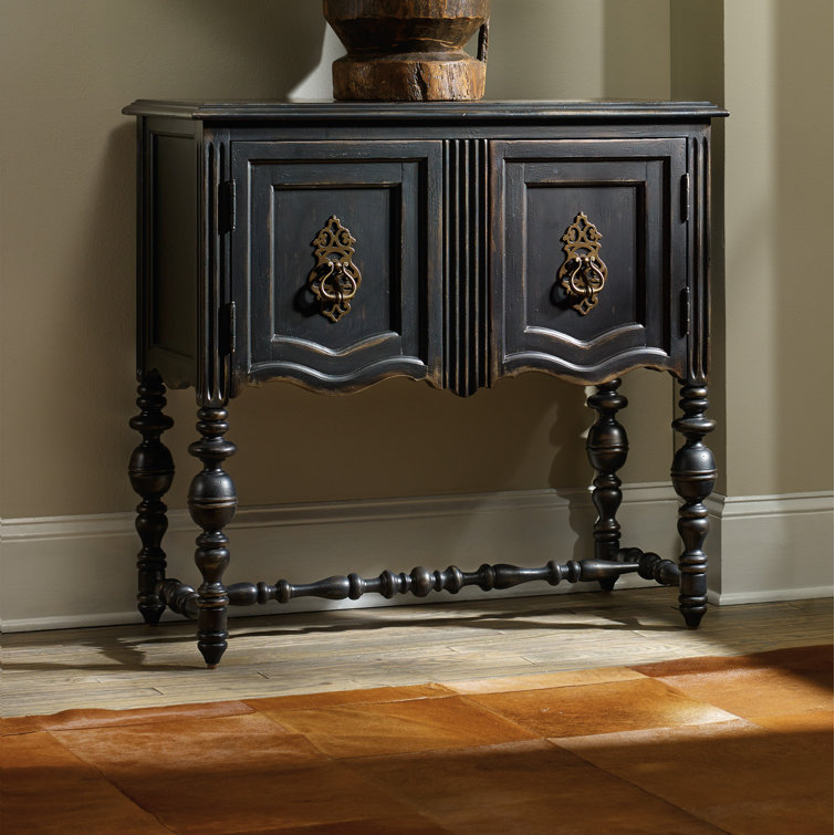 Traditional Black 36'' Accent Cabinet with Adjustable Shelf