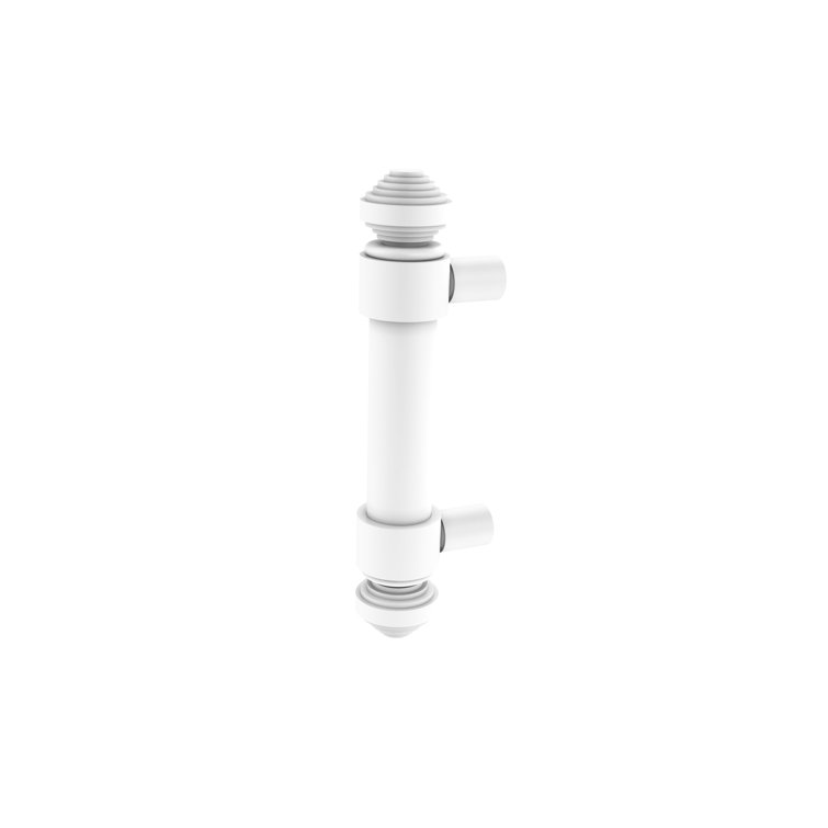 Matte White Solid Brass 3" Bar Pull with Mounting Hardware