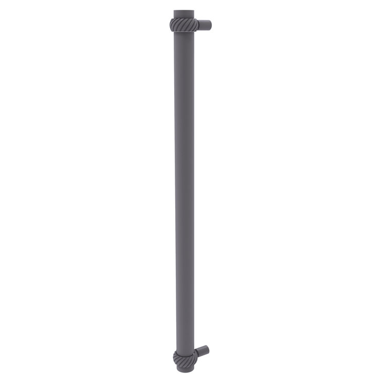 Matte Gray Brass Appliance Pull with Mounting Hardware